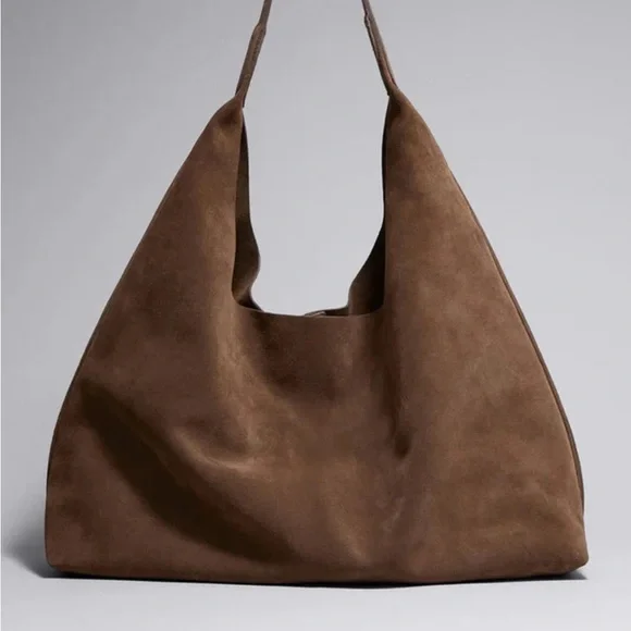Brown Suede Women's Bag - Picture 2 of 9